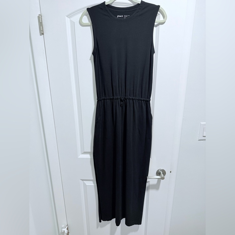 Pact Black Maxi Dress
